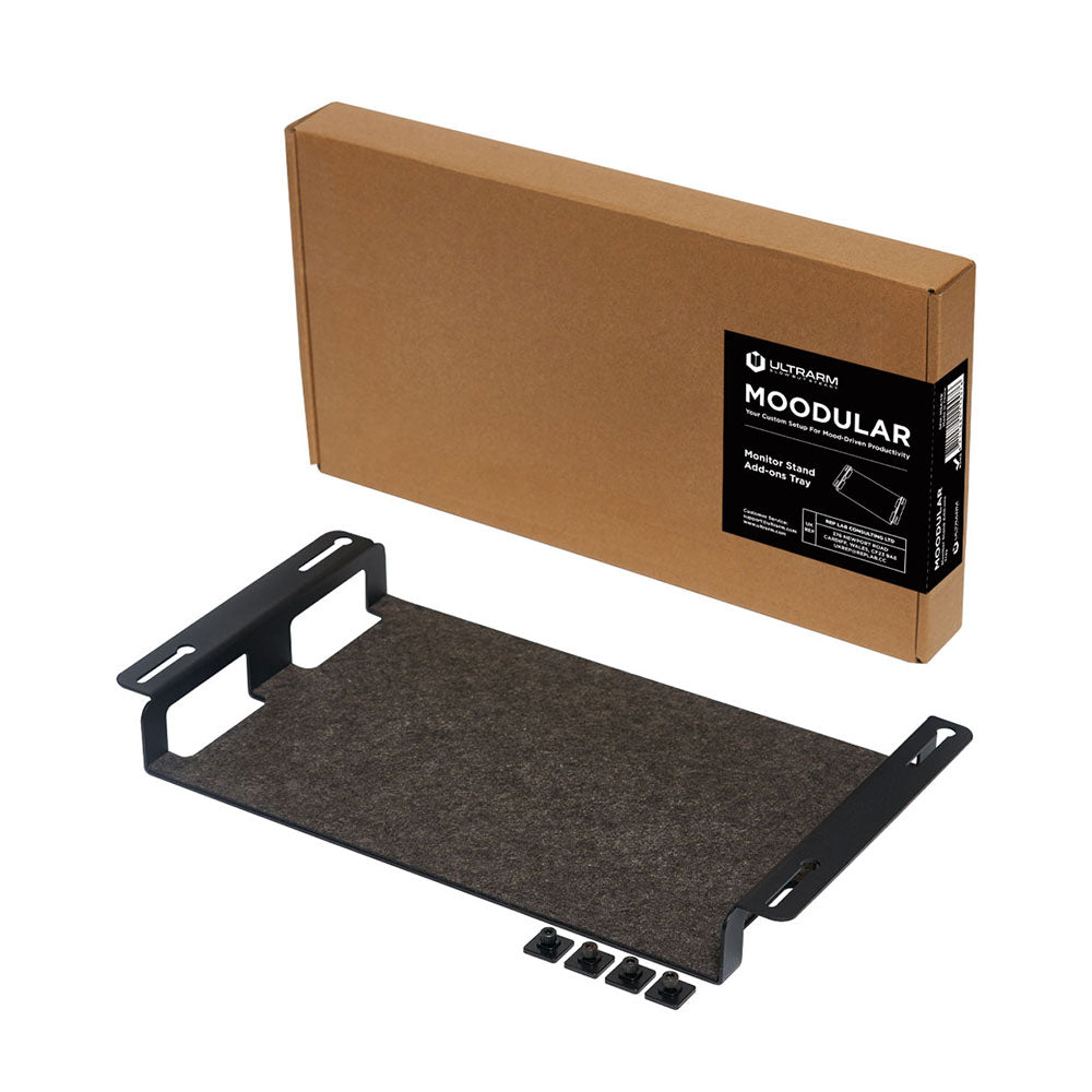 ULTRARM monitor arm and Moodular wooden monitor stand — modular, ergonomic, and designed for VISION ultrawide monitors. Enhances comfort, saves space, and elevates your workspace with precision craftsmanship.